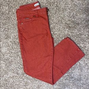 Beija-flor Size 6 mild red skinny jeans